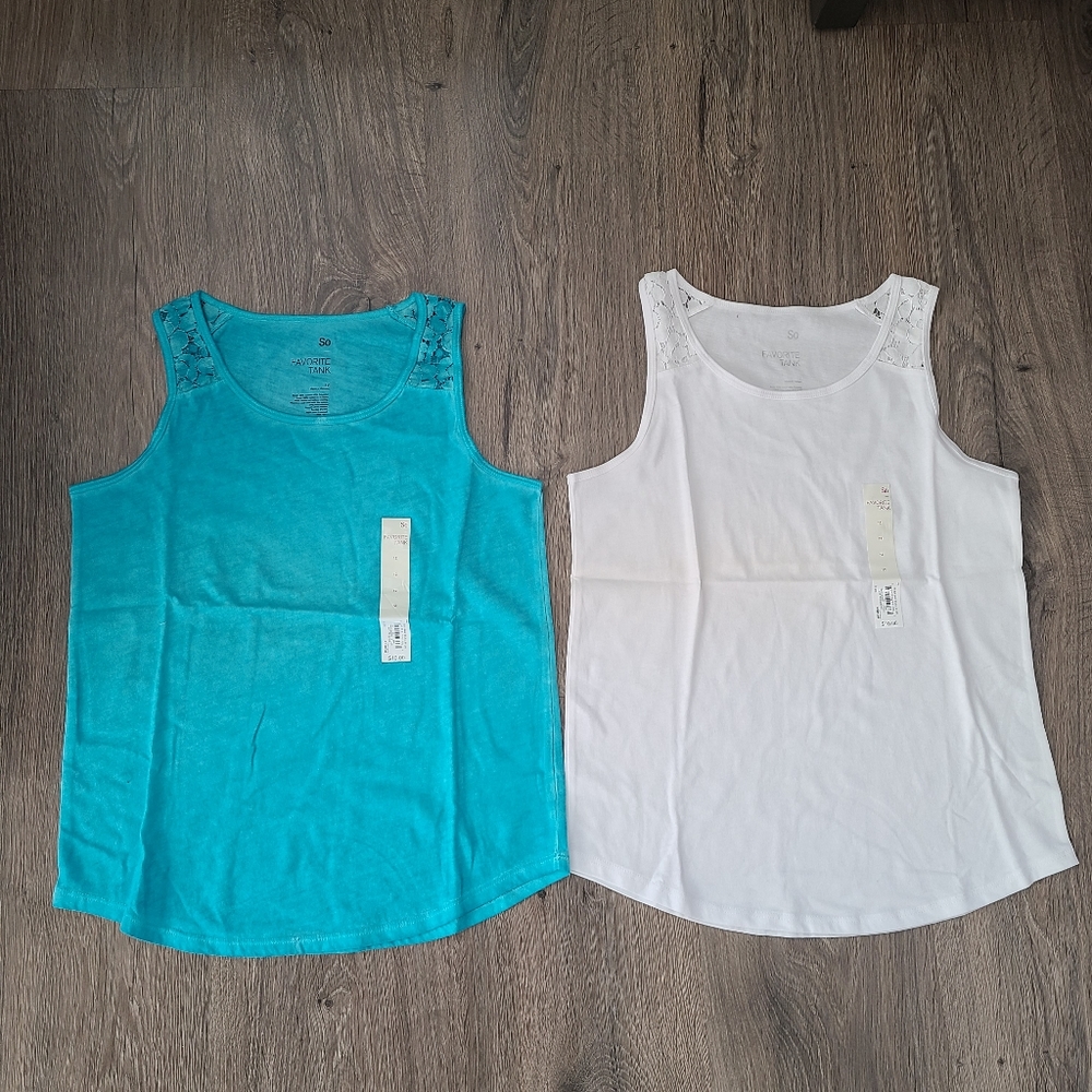 Girls Lace Sholder tank tops.